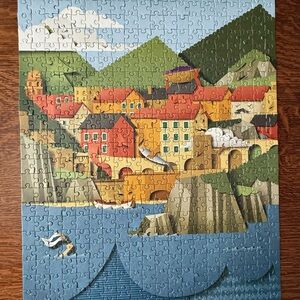 Genuine Fred Bomboland Le Cinque Terre 500 Piece Puzzle Complete
